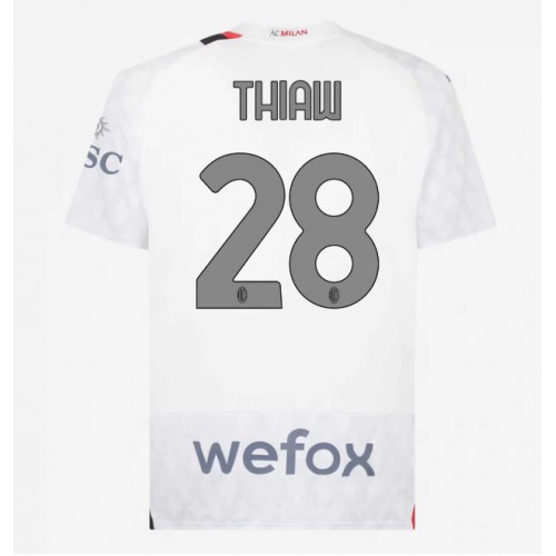 AC Milan Malick Thiaw #28 Gostujuci Dres 2023-24 Kratak Rukav